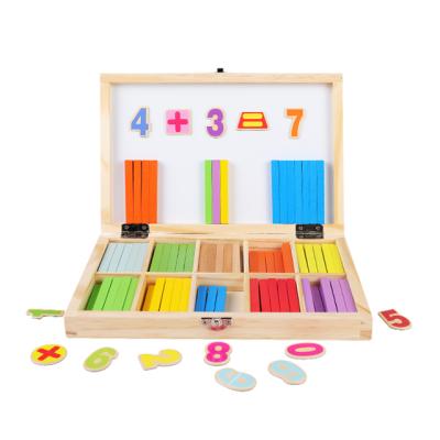 China Counting toys 2020 new popular montessori counting wooden math toys for kids for sale