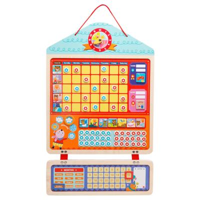 China Wooden Educational Wooden Game Toys Activity Responsibility Reward Magnetic Chart For Kids for sale