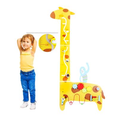 China Wholesale Eco-friendly Toys Cheap Wooden Jigsaw Puzzle Giraffe Preschool 3d Student DIY Toy Wood Educational Toy for sale