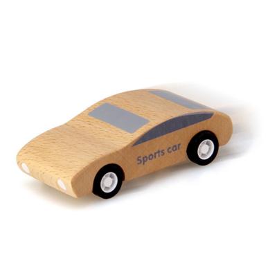 China Environmental Design Pull Back Car Toy Educational Kids Wooden Car Toys New Hot Sale Cartoon Toy Wood for sale