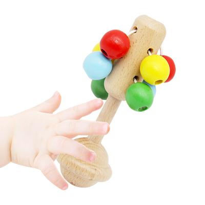 China 2020 New Arrival Eco-friendly Baby Rattle Wooden Toys For Children Musical Toy for sale