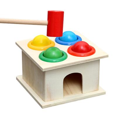 China Toy Hammer Pounding Ball Funny Educational Toy For Toddlers Funny Grinding Wooden Other Baby Toys Kids Toys Wooden Easy Game Color Box EN71 ASTM for sale