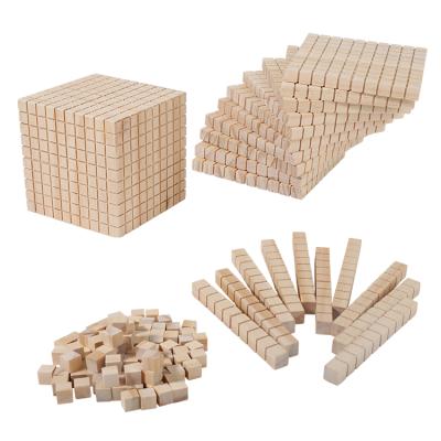 China High Quality Eco-Friendly 121pcs Math Counters Number Blocks Math Cubes Toy Blocks For Students Educational Wooden LLX-5993 for sale