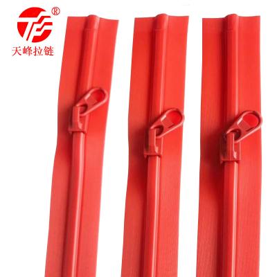 China PVC EVA Toothless Double Side Seam Air Track Tight Tension Zipper 20cm Decorative Pants Clothing Pocket Zipper for sale