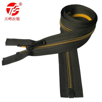 China 5 viable # resin zipper above the new special black oil zipper suitable for cotton, down the jacket, factory direct wholesale women's clothing for sale