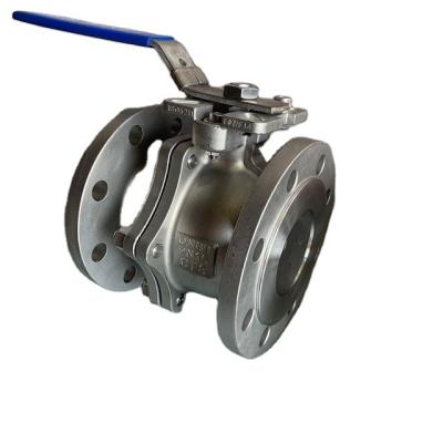 China Stainless Steel cf8 cf8m 2pc DIN DN50 Flange PN16 General Ball Valve for sale