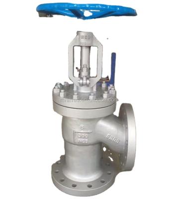 China General ANSI flanged type angle globe valve made in china type wcb angle globe valve for sale