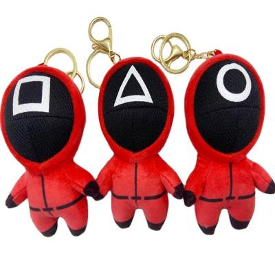 China Children Play Key Ring Plush Squid Keychain For Kids Key Doll BossToy Cosplay Newcomer Korean TV Series Stuffed Squid for sale