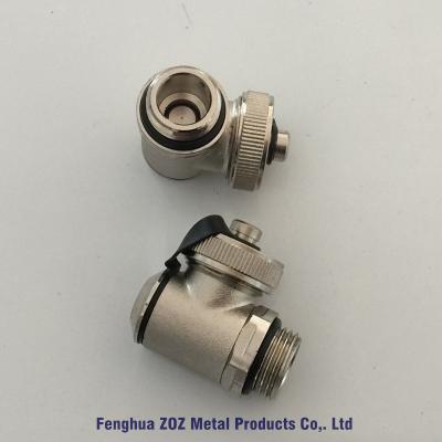 China Heating Manifold End Cap Drain Valve , Manifolds End Cap with Vent & Drain Valve for sale