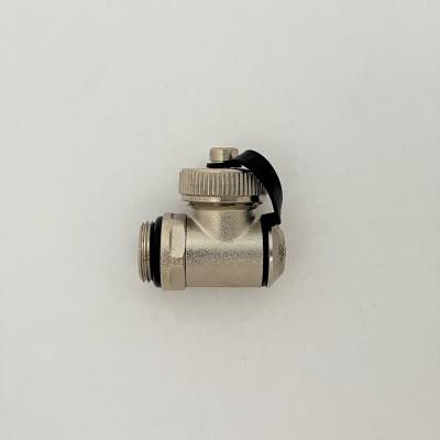 China Heating Manifold End Cap Drain Valve , Manifolds End Cap with Vent & Drain Valve for sale