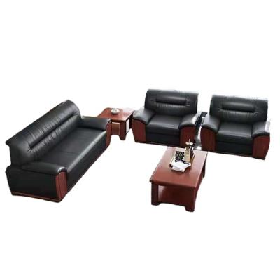 China Discount traditional high quality faxu office leather sofa set on sale for sale