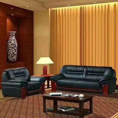 China Other Factory Wholesale Professional Genuine Leather Furniture Solid Wood Chesterfield Chinese Stylemodern Luxury Sofa Set for sale