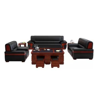 China Traditional italian style home low price living room furniture designs luxury executive genuine leather sofa sets for sale