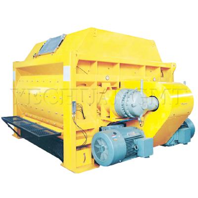 China Commercial Concrete Mixing Plants JS Series Twin-Shaft Concrete Mixer Standard Model JS1250 With 1250 L Picking Up Capacity for sale