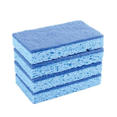 China Wholesale Sustainable Cellulose Sponge Natural NS Scrubbing Kitchen Clean Without Abrasive for sale