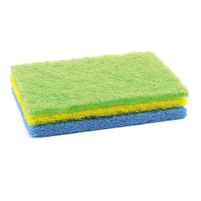 China Multiple Application Durable Durable Colorful Cleaning Scrubber Pads for sale