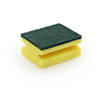 China Sustainable Kitchen Cleaning Scrubbing Pad NS Green Handle Sponge Scrubber for sale