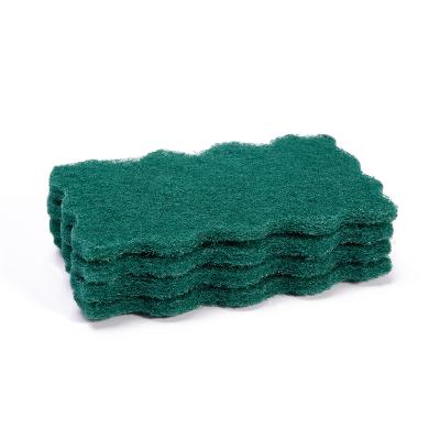 China Kitchen Sustainable Clean Zigzag Two Side Abrasive Scouring Pads for sale