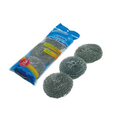 China Sustainable Wholesale Cheap Kitchen Pot Cleaning Galvanized Mesh Scourer Ball for sale