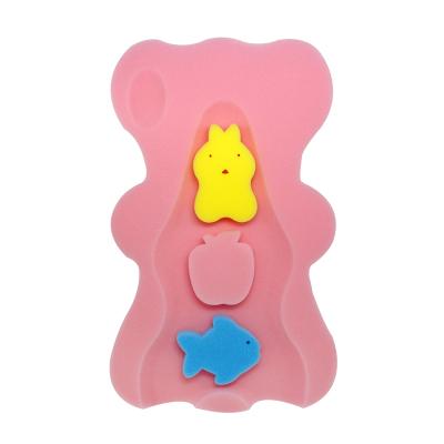 China Soft PU Bath Sponge Skid Proof Baby Infant Bath Mat Newborn Odor Free for sale