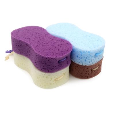 China EXFOLIATE Colorful 8 Shaped Bath Sponge Soft Eco-Friendly for sale