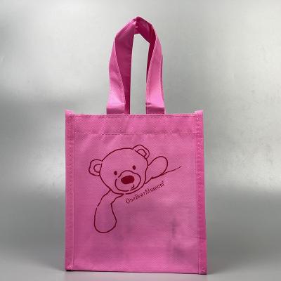 China Promotion Or Shopping Bag Ribbon Non Woven Square Non Woven Bags With Logo In China Large Non Woven Shopping Bottle Bag for sale