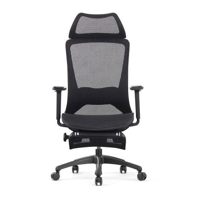 China BROBRIYO MY-M01HF Full Mesh Adjustable Lumbar Support Recline (Height) Executive Director Chair Adjustable Ergonomic Office Chair With Footrest for sale