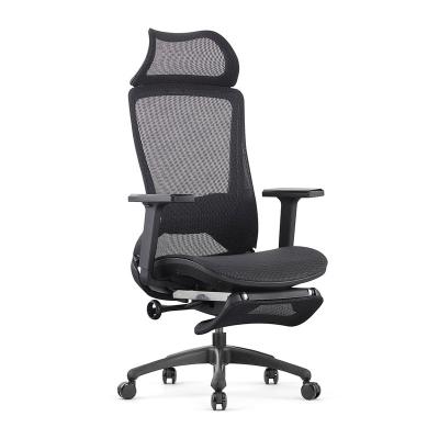 China BROBRIYO Ergonomic Adjustable Office Chair OEM Ergonomic Office Chair Full 3D Mesh PU Armrest Rest Executive Director Chair with Footrest for sale