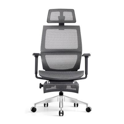 China BROBRIYO ML-M01HF Ergonomic Adjustable Full Office Chair Adjustable Mesh High Back Swivel Executive Chair (Height) With Headrest Footrest for sale