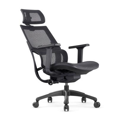 China BROBRIYO ML-M01H Ergonomic Adjustable Full Office Chair Adjustable Mesh High Back Luxury Executive (Height) Director Chair with Headrest for sale