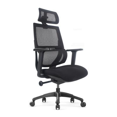 China BROBRIYO ML-MF01H Adjustable Ergonomic Office Chair Adjustable Mesh Fabric High Back Swivel (Height) Executive Director Chair with Headrest for sale