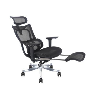 China 2022 BROBRIYO Adjustable Ergonomic Full Office Chair Adjustable Mesh High Back Luxury Executive Chair (Height) With Headrest Footrest for sale