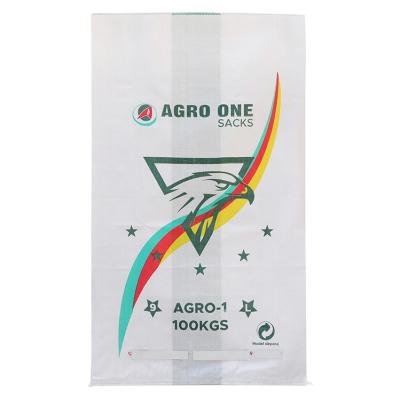 중국 Rice Bag 25kg 50kg Plastic Sand Cement Packaging Bags Poly PP Woven Sacks PP Bag for Chemical Fertilizer 판매용