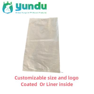 China 25kg White Printed PP Woven Bag For Agriculture Corn PP Woven Sacks for sale