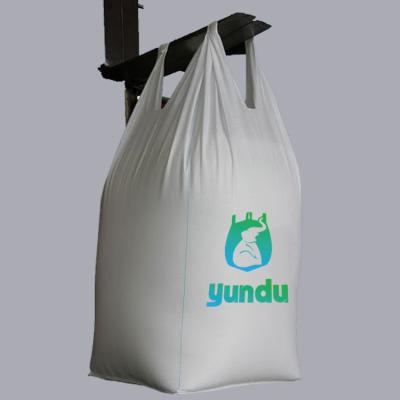 Cina 1500kg Two Loops FIBC Big Bag High Loading Capacity Heavy Duty Bags For Liquid Cement Concrete in vendita