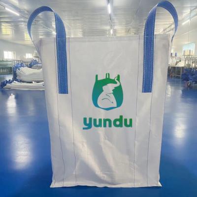 China Chemische stoffen Voedsel Constructie FIBC Bulk Bag 100% Virgin PP Materiaal Aanpasbare grootte en ontwerp Te koop