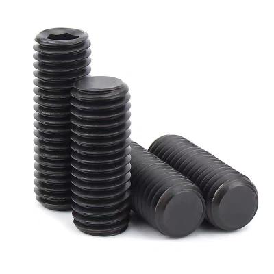 China Grade4.8/8.8/10.9/12.9 DIN 913/DIN 914/DIN 915/DIN 916 Flat Headless Black Oxide End Hex Socket Set Screw for sale