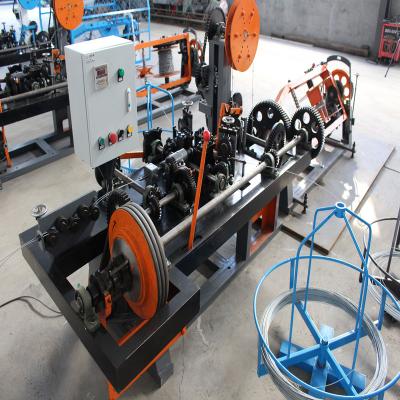 China energy & Newly manufacture design metal wire automatic double twisted barbed wire drawing fence machine 2.2KW mining made in china for sale