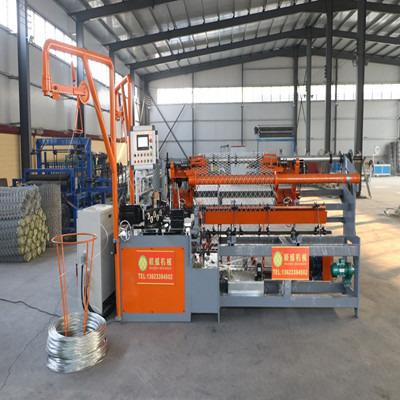 China Factory Double Wire Galvanized Iron Wire Automatic Chain Link Fence Machine High Speed ​​Chain Link Barrier Machine for sale