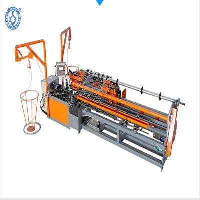 China Hinge And Twisted Automatic Double Wire Diamond Mesh Chain Link Fence Making Machine for sale