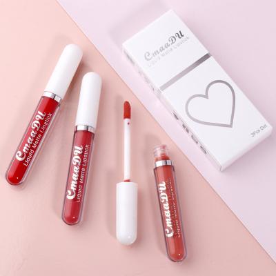 China CmaaDu 3pcs Waterproof Lip Gloss Sets Matte Liquid Lipstick High Pigment Labial Liptint Long Lasting Velvet Lip Gloss Natural Natural Set for sale