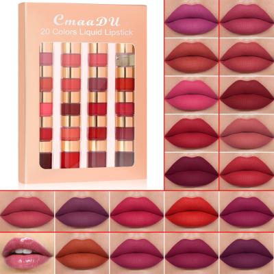 China CmaaDu Waterproof 5 IN 1 Unique Design Easy To Wear No Luster 2023 Matte Lip Gloss Maquillaje Mujer Diy Lip Smudger Liquid Lipstick Making Kit for sale