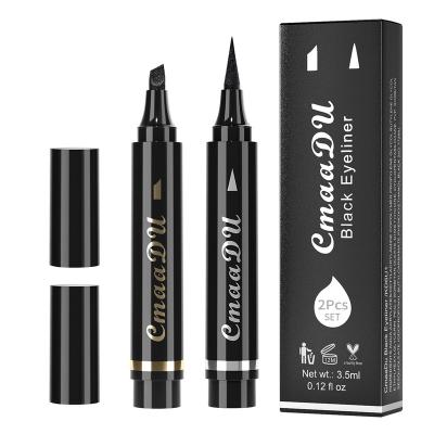 China CmaaDu Waterproof Eye Liner Pencil Set 24 Hours Long Lasting Angled Waterproof Vegan Dark Black Water Activated Eyeliner Eyeliner for sale