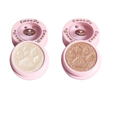 China High Quality CmaaDu Vegan Cream Eyeshadow Eyeshadow Case 2 Colors Waterproof Single Cat Pans Dark Women Eyes Radiant Makeup Dye Set for sale