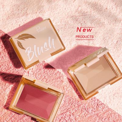 China Pudaier NEW Waterproof Single Color Matte Blusher Face Makeup Cheek Cosmetics Powder Baked Blush Make Up Hot Pink Contour Palette Blush for sale