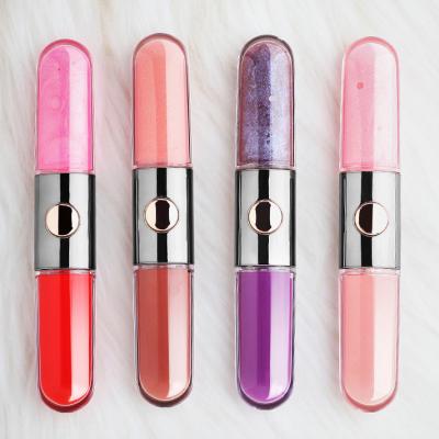 China Double Side Waterproof 2 IN 1 Glow Tint Purple Logo Velvet Matte Liquid Lipstick Private Color Lip Gloss & Mattes Lip Gloss Maquilhagem Lipstick for sale