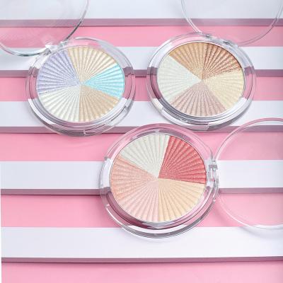 China Waterproof OEM Pressed Highlighter Bars Palette Maquillaje Profesional Luminizers Cheek Diamond High Pigmented Custom Private Label Highlighter Bar for sale