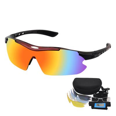 China Factory 2021 New Design Sports Sun Glasses Photochromic Polarized Outdoor Cycling Eyewear PC Protective Glass for sale