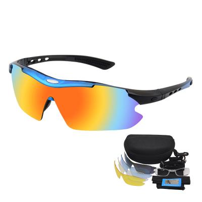 China Sports Sun Glass PC Outdoor Cycling Protective Custom Glass Polarized Sunglasses Sports Eyewear for sale