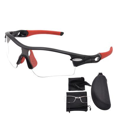 China Photochromic Clear Outdoor Recycling Sports Glass PC Protective Lens Sunglasses Sports Eyewear for sale